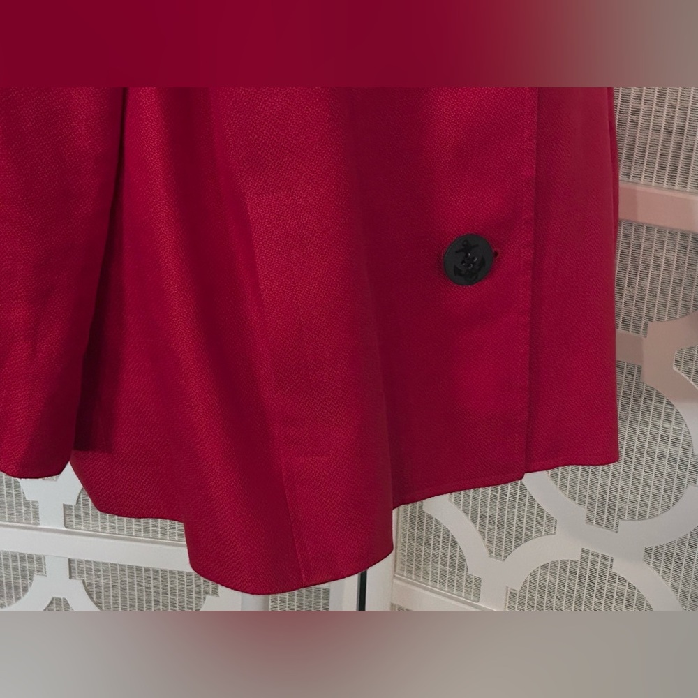 Nautical Ralph Lauren Vintage Red Jacket Blazer Linen 20w Navy Blue Cape Cod - Picture 7 of 15